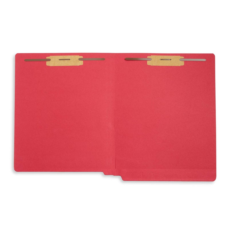 Blue Summit Supplies 50 Red End Tab Fastener File Folders - Reinforced Straight Cut Tab - Durable 2 Prongs Designed to Organize Standard Medical Files, Receipts, Office Reports, and More - Letter Size, Red, 50 Pack - Image 5
